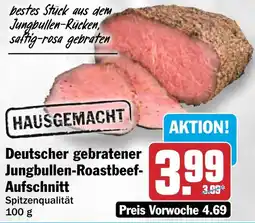 HIT Deutscher gebratener Jungbullen-Roastbeef- Aufschnitt Angebot