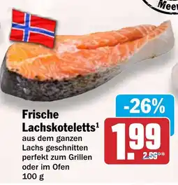 HIT Frische Lachskoteletts Angebot