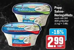 HIT Popp Sahne Heringsfilets Angebot