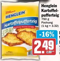 HIT Henglein Kartoffelpufferteig Angebot