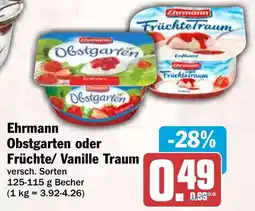 HIT Ehrmann Obstgarten oder Früchte/ Vanille Traum Angebot