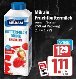 HIT Milram Fruchtbuttermilch Angebot