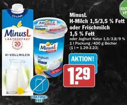 HIT MinusL H-Milch oder Frischmilch Angebot
