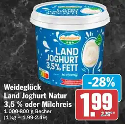 HIT Weideglück Land Joghurt Natur oder Milchreis Angebot