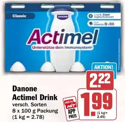 HIT Danone Actimel Drink Angebot