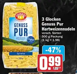HIT 3 Glocken Genuss Pur Hartweizennudeln Angebot