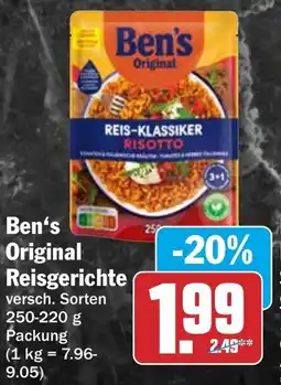 HIT Ben's Original Reisgerichte Angebot