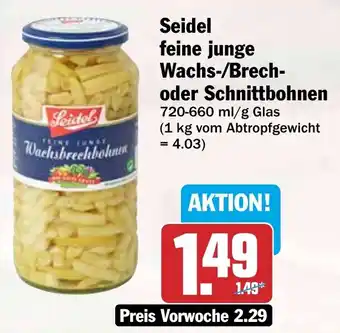 HIT Seidel feine junge Wachs-/Brech- oder Schnittbohnen Angebot