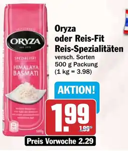 HIT Oryza oder Reis-Fit Reis-Spezialitäten Angebot