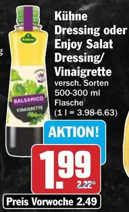 HIT Kühne Dressing oder Enjoy Salat Dressing/ Vinaigrette Angebot