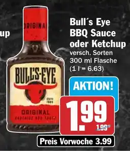 HIT Bull's Eye BBQ Sauce oder Ketchup Angebot