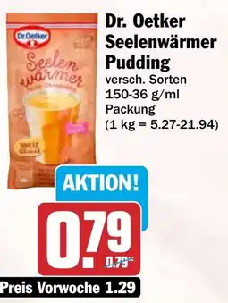 HIT Dr. Oetker Seelenwärmer Pudding Angebot