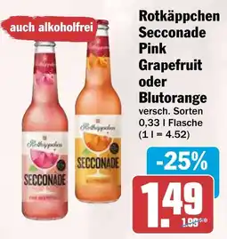 HIT Rotkäppchen Secconade Pink Grapefruit oder Blutorange Angebot