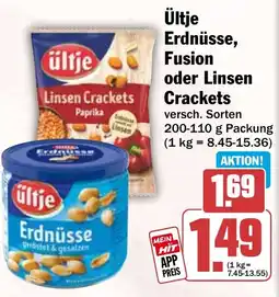 HIT ültje Erdnüsse Fusion oder Linsen Crackets Angebot
