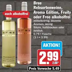 HIT Bree Rebsortenweine, Aroma Edition, Fruity oder Free alkoholfrei Angebot