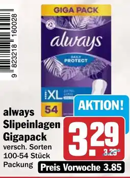 HIT always Slipeinlagen Gigapack Angebot