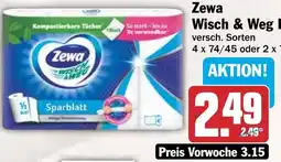 HIT Zewa Wisch & Weg Haushaltstücher Angebot
