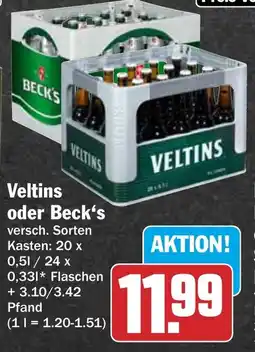 HIT Veltins oder Beck's Angebot