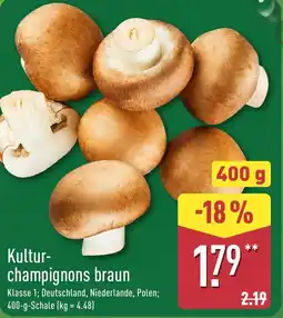 Aldi Nord Kulturchampignons braun Angebot
