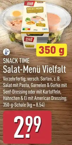 Aldi Nord SNACK TIME Salat-Menü Vielfalt Angebot