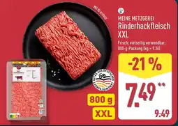Aldi Nord MEINE METZGEREI Rinderhackfleisch XXL Angebot