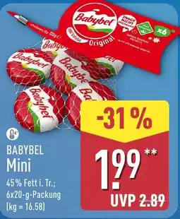 Aldi Nord BABYBEL Mini Angebot
