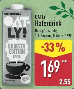 Aldi Nord OATLY Haferdrink Angebot