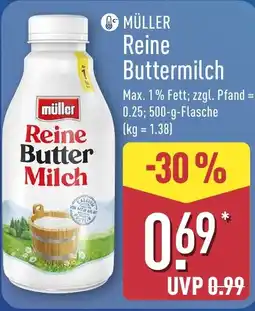 Aldi Nord MÜLLER Reine Buttermilch Angebot