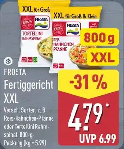 Aldi Nord FROSTA Fertiggericht XXL Angebot