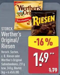 Aldi Nord STORCK Werther's Original/ Riesen Angebot
