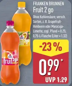 Aldi Nord FRANKEN BRUNNEN Fruit 2 go Angebot