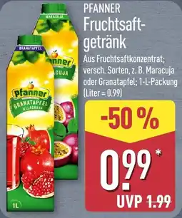 Aldi Nord PFANNER Fruchtsaftgetränk Angebot