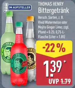 Aldi Nord THOMAS HENRY Bittergetränk Angebot
