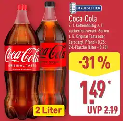 Aldi Nord Coca-Cola Angebot
