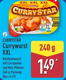 Aldi Nord CURRYSTAR Currywurst XXL Angebot