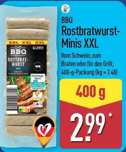 Aldi Nord BBQ Rostbratwurst Minis XXL Angebot