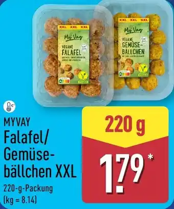 Aldi Nord MYVAY Falafel/ Gemüsebällchen XXL Angebot