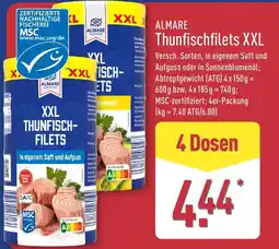 Aldi Nord ALMARE Thunfischfilets XXL Angebot