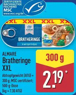 Aldi Nord ALMARE Bratheringe XXL Angebot