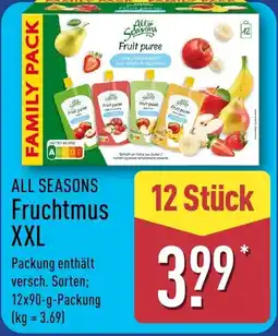 Aldi Nord ALL SEASONS Fruchtmus XXL Angebot