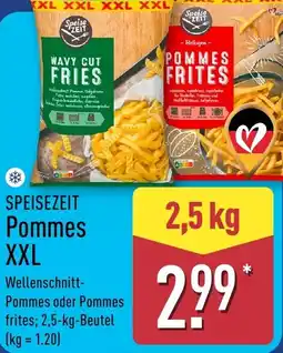 Aldi Nord SPEISEZEIT Pommes XXL Angebot
