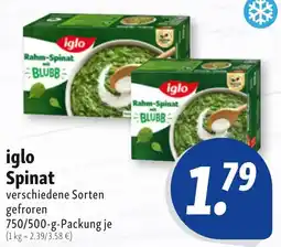 Nah & Frisch iglo Spinat Angebot