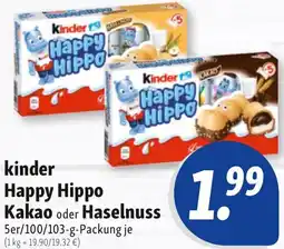 Nah & Frisch Kinder Happy Hippo Kakao oder Haselnuss Angebot