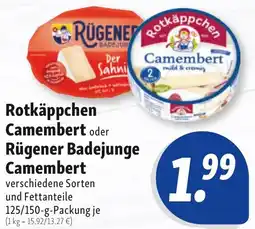 Nah & Frisch Rotkäppchen Camembert oder Rügener Badejunge Camembert Angebot