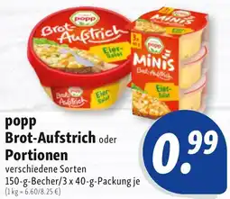 Nah & Frisch popp Brot-Aufstrich oder Portionen Angebot