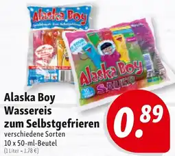 Nah & Frisch Alaska Boy Wassereis zum Selbstgefrieren Angebot