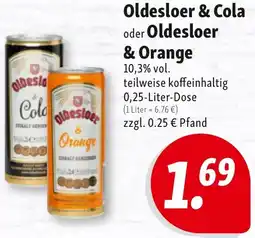 Nah & Frisch Oldesloer & Cola oder Oldesloer & Orange Angebot