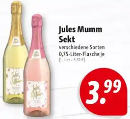 Nah & Frisch Jules Mumm Sekt Angebot