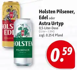 Nah & Frisch Holsten Pilsener, Edel oder Astra Urtyp Angebot