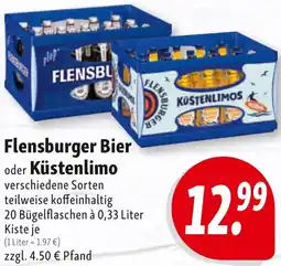 Nah & Frisch Flensburger Bier oder Küstenlimo Angebot